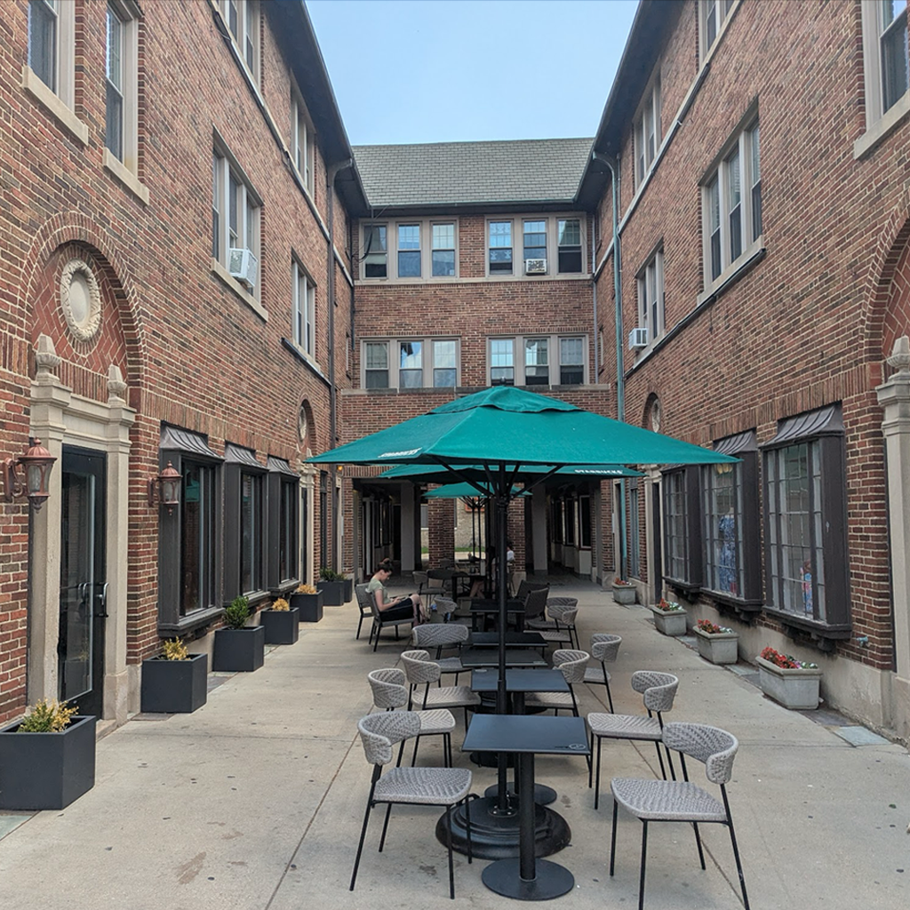 Courtyard before renovation