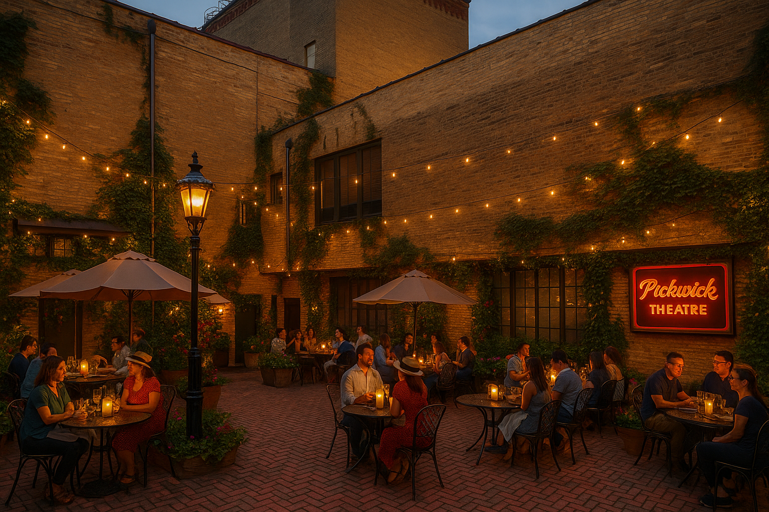 Left plaza after renovation