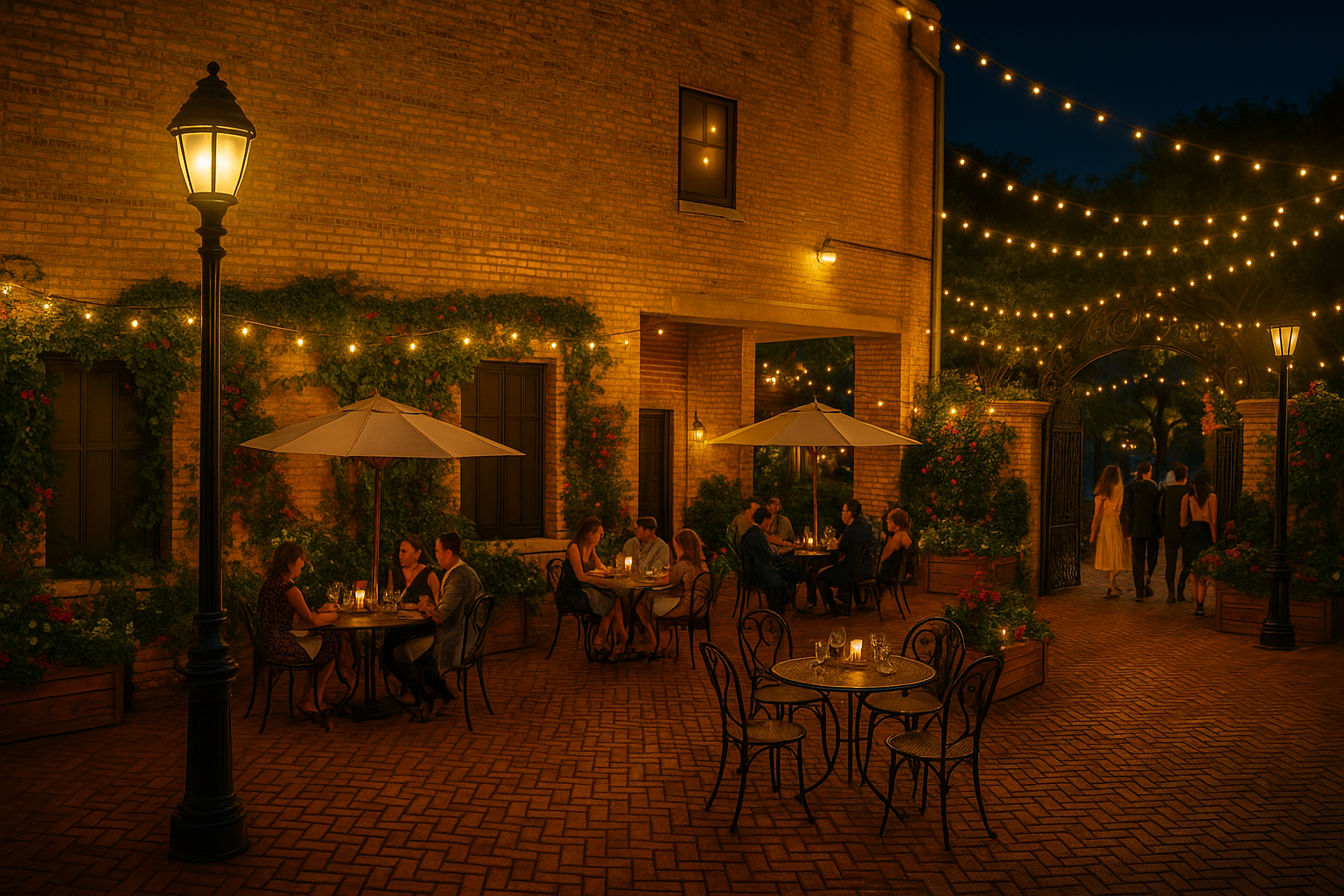 Right plaza after renovation